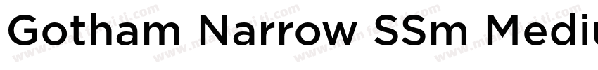 Gotham Narrow SSm Medium字体转换